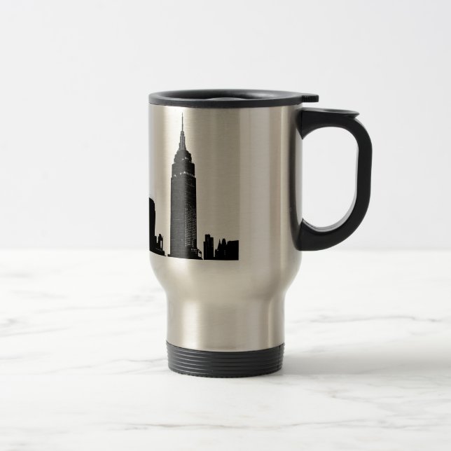 Mug De Voyage Black & White Pop Art New York (Droit)