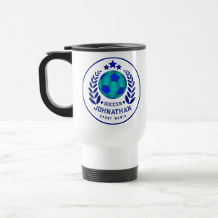 Mug De Voyage Blason de ballon de football Cadeaux pour fans d