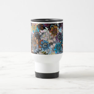 Mug De Voyage Bleu et marron floral