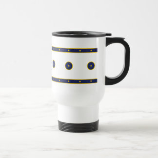 Mug De Voyage Bleu foncé avec étoiles d'or