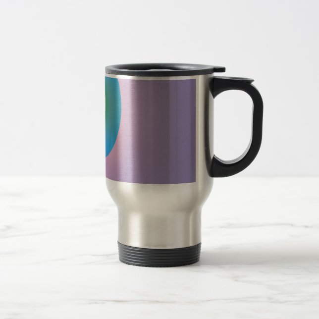 Mug De Voyage Bleu Solitaire (Droit)