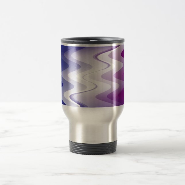 Mug De Voyage Bleu violet blanc (Centre)
