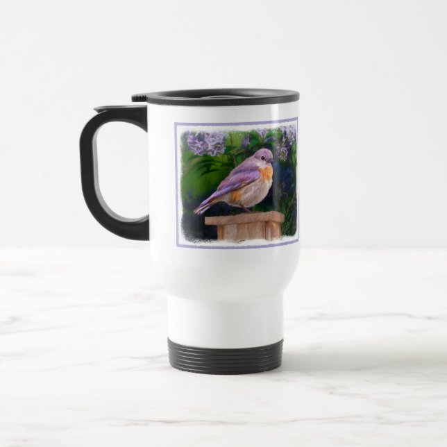 Mug De Voyage Bleuet de l'Est en neige - Photo originale (Gauche)