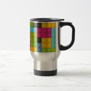 Mug De Voyage blocs de construction rose