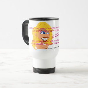 Mug De Voyage "Blondes seulement"