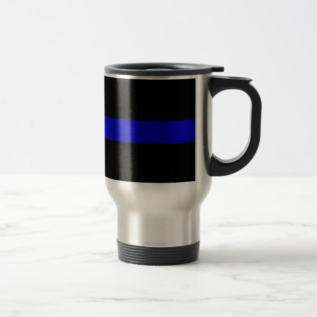 Mug De Voyage Blue Line mince (Droit)