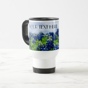 Mug De Voyage Bluebonnets Blue Flowers Texas texan Floral