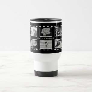 Mug De Voyage Bobine de film noir et blanc avec photo personnali