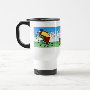 Mug De Voyage Bogue fuyant un avion de traînée chimique