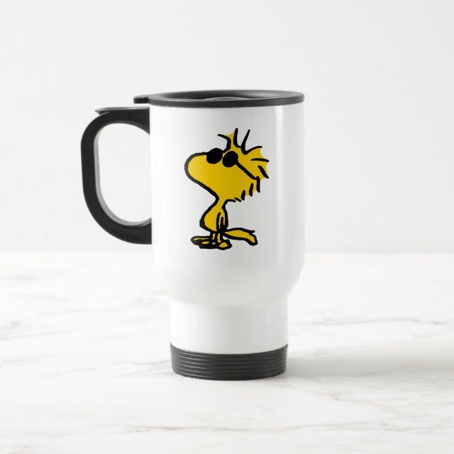 Mug De Voyage Bois En Lunettes De Soleil (Gauche)