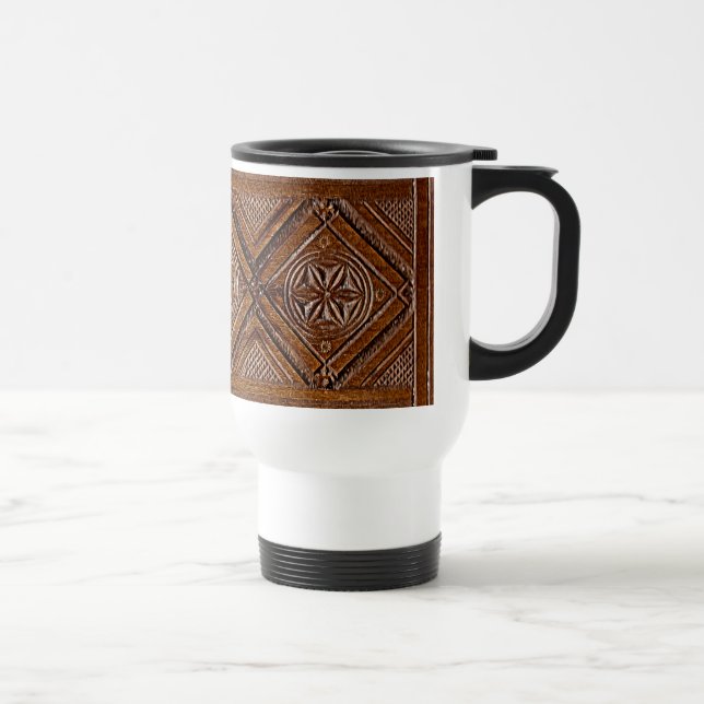 Mug De Voyage Boîte en bois sculpté russe (Droite)