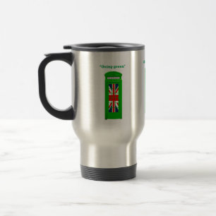 Mug De Voyage Boîte téléphonique londonienne "Go green"