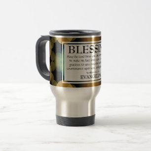 Mug De Voyage Bokeh doré QUE LE SEIGNEUR VOUS BÉNISSE Nombres 6:
