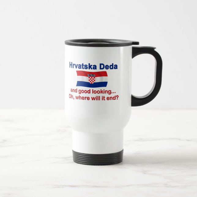 Mug De Voyage Bon Croate Deda (grand-papa) de Lkg (Droite)