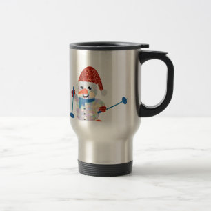 Mug De Voyage bonhomme de neige de noël
