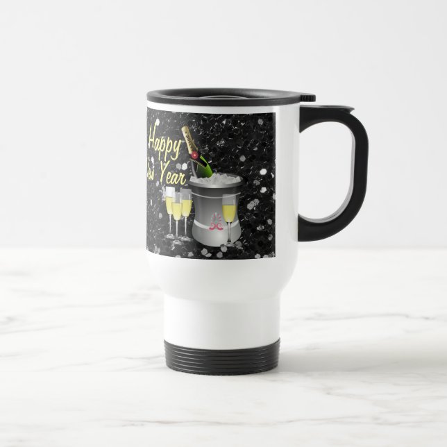Mug De Voyage Bonne année Champagne réfrigéré (Droite)