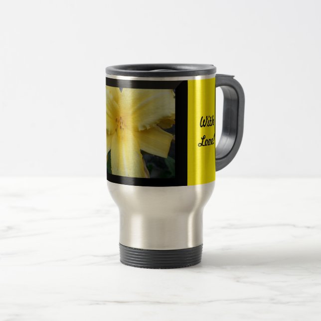 Mug De Voyage Bonne fête des mères avec amour Voyage Mug (Devant droit)