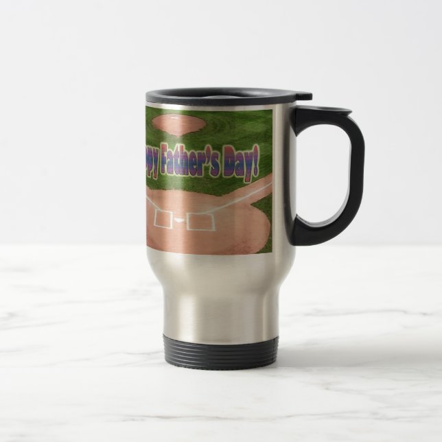 Mug De Voyage Bonne Fête des pères de baseball (Droit)