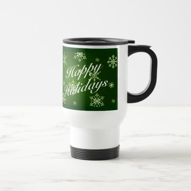 Mug De Voyage Bonnes fêtes articles assortis - vert (Droite)