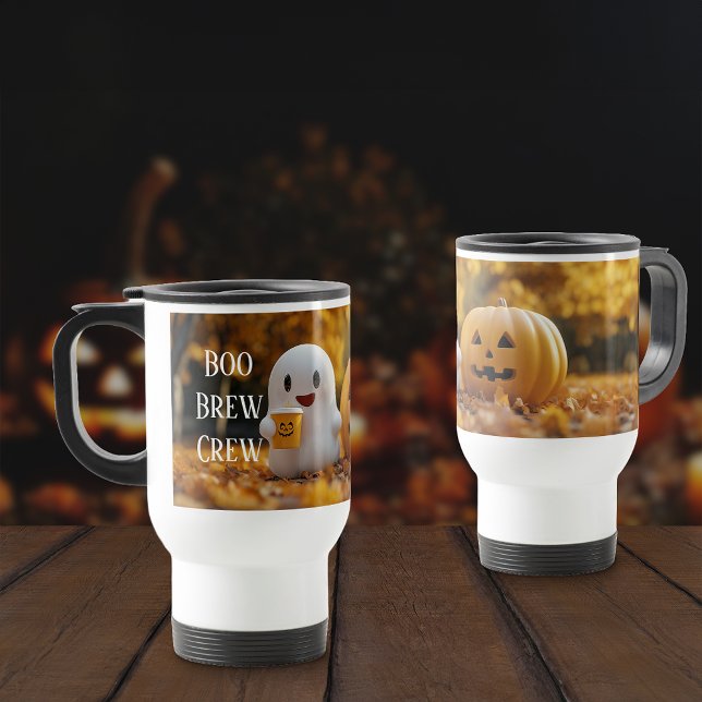 Mug De Voyage Boo Brew Crew (Créateur téléchargé)