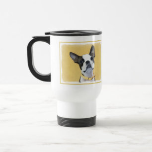 Mug De Voyage Boston Terrier Peinture - Cute Original Chien Art