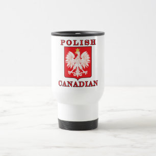 Mug De Voyage Bouclier d'aigle canadien polonais