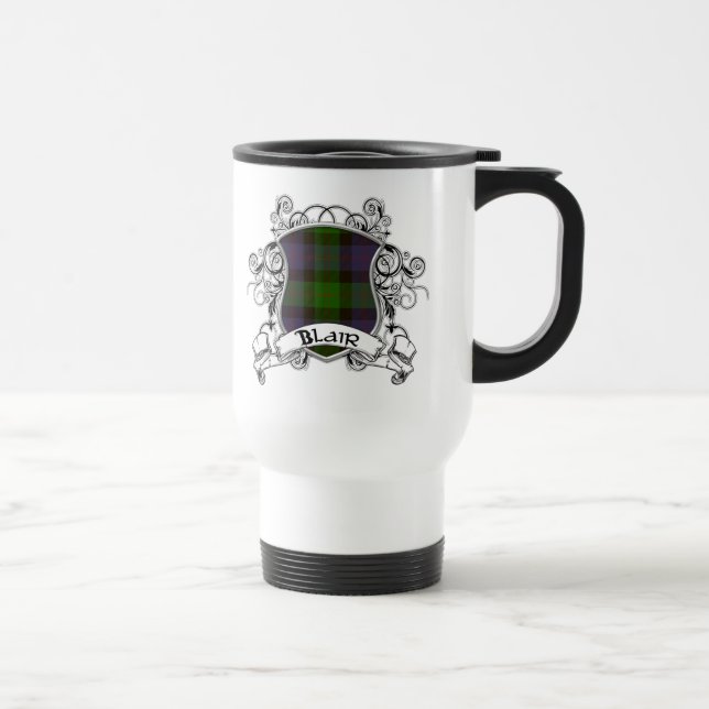 Mug De Voyage Bouclier de tartan de Blair (Droite)