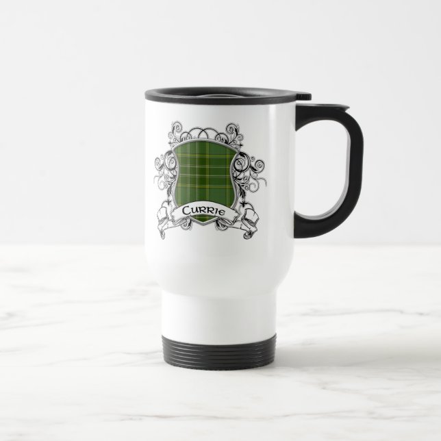 Mug De Voyage Bouclier de tartan de Currie (Droite)
