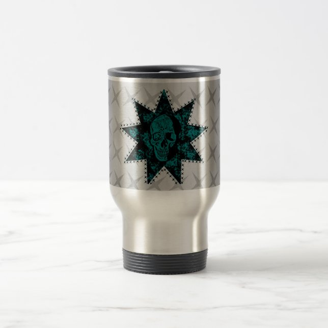 Mug De Voyage Boue crânienne (Turquoise) (Centre)
