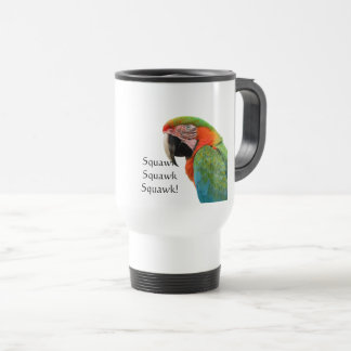 Mug De Voyage Boue de voyage de perroquet avec Macaw