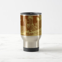Boue de voyage en aluminium pour ornement vintage