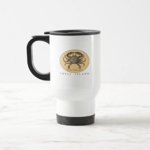 Mug De Voyage Boue de voyage pour le crabe de l'île Shell