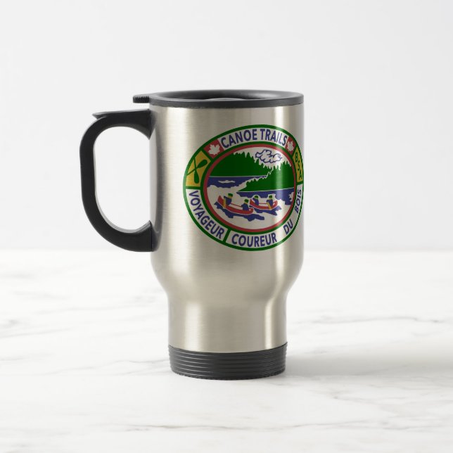 Mug De Voyage Boug de voyage avec piste de canoë Patches d'entra (Gauche)