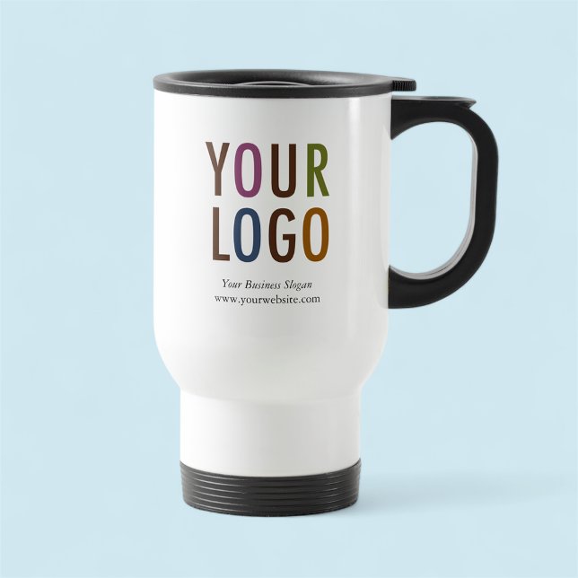 Mug De Voyage Boug Voyage avec logo personnalisé de la société p (MISOOK White Travel Mug with Logo)