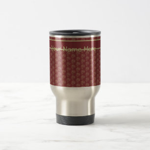 Mug De Voyage Boug Voyage Personnalisé, Mini-impression Maroon