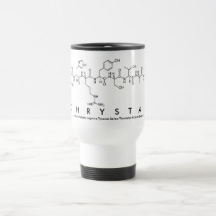 Mug De Voyage Bouge de nom du peptide chrystal