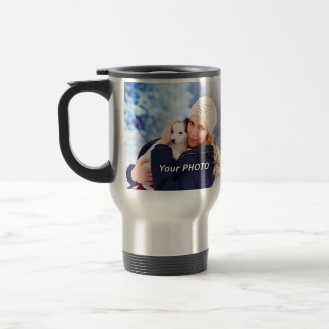 Mug De Voyage Bouillie de café en acier inoxydable avec poignée  (Gauche)
