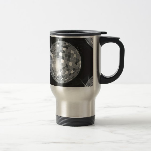 Mug De Voyage boule disco argent (Droit)
