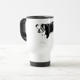 Mug De Voyage Bouledogue en déplacement, forme énergisée