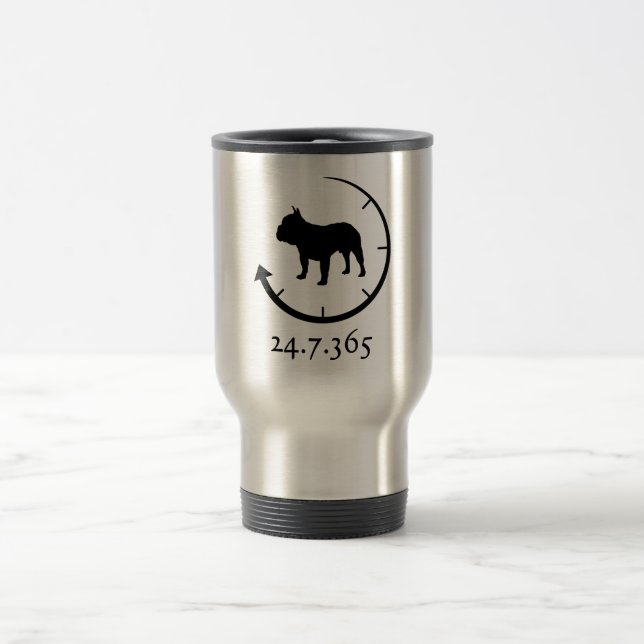 Mug De Voyage Bouledogue français (Centre)