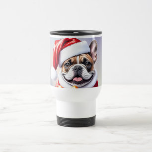 Mug De Voyage Bouledogue français Noël French Bulldog