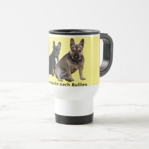 Mug De Voyage Bouledogue français trois amis French Bulldog