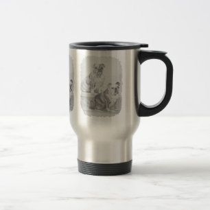 Mug De Voyage Bouledogues, Lévi et Bella anglais