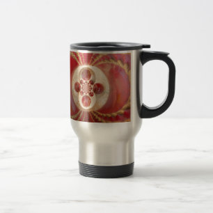 Mug De Voyage Boules de cricket rouge Art Abstrait Design d'impr