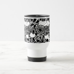 MUG DE VOYAGE BOULES NOIRES ET BLANCHES