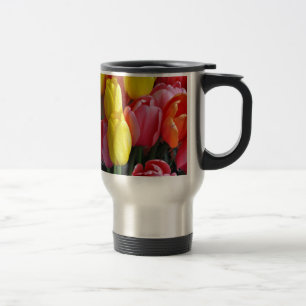 Mug De Voyage Bouquet coloré de tulipes de printemps