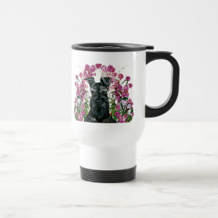 Mug De Voyage Bouquet noir de Schnauzer
