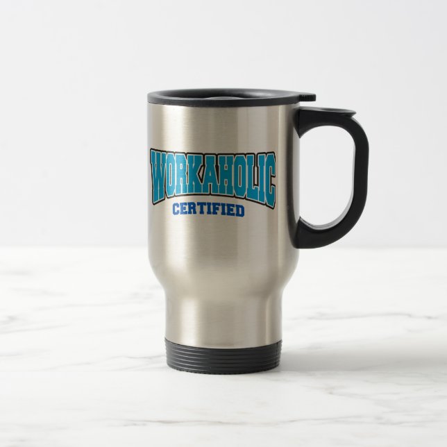 Mug De Voyage Bourreau de travail certifié (Droit)