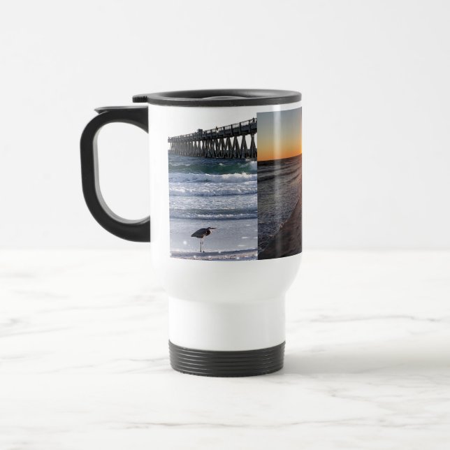 Mug De Voyage Bouteille de plage (Gauche)