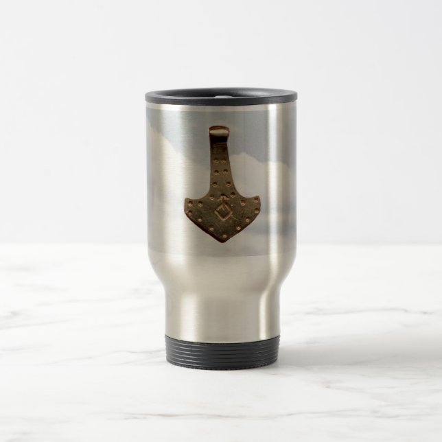 Mug De Voyage Bouteille de voyage Gold Thor Hammer (Centre)
